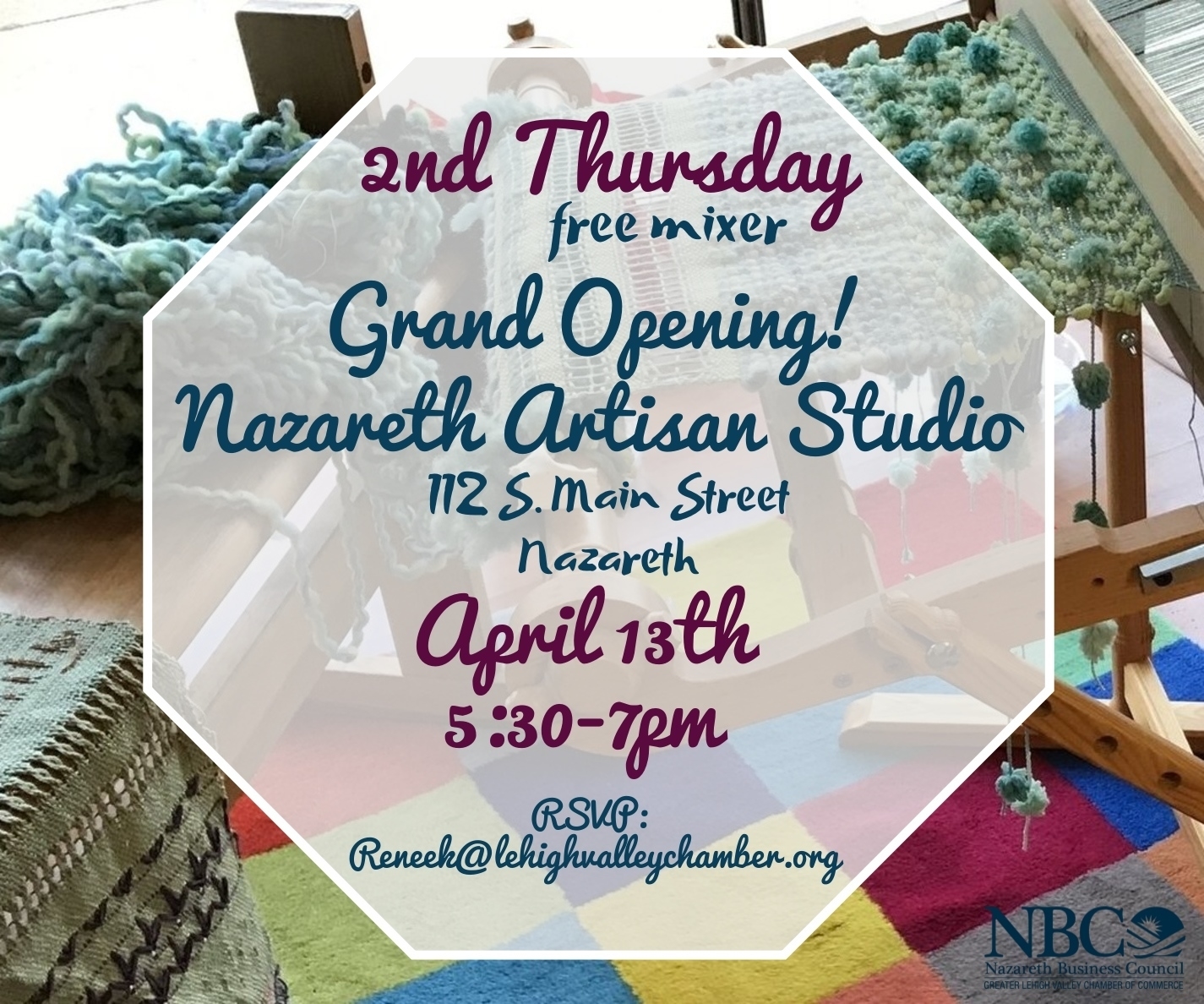 Nazareth Business Council: 2nd Thursday Mixer at Nazareth Artisan Studio